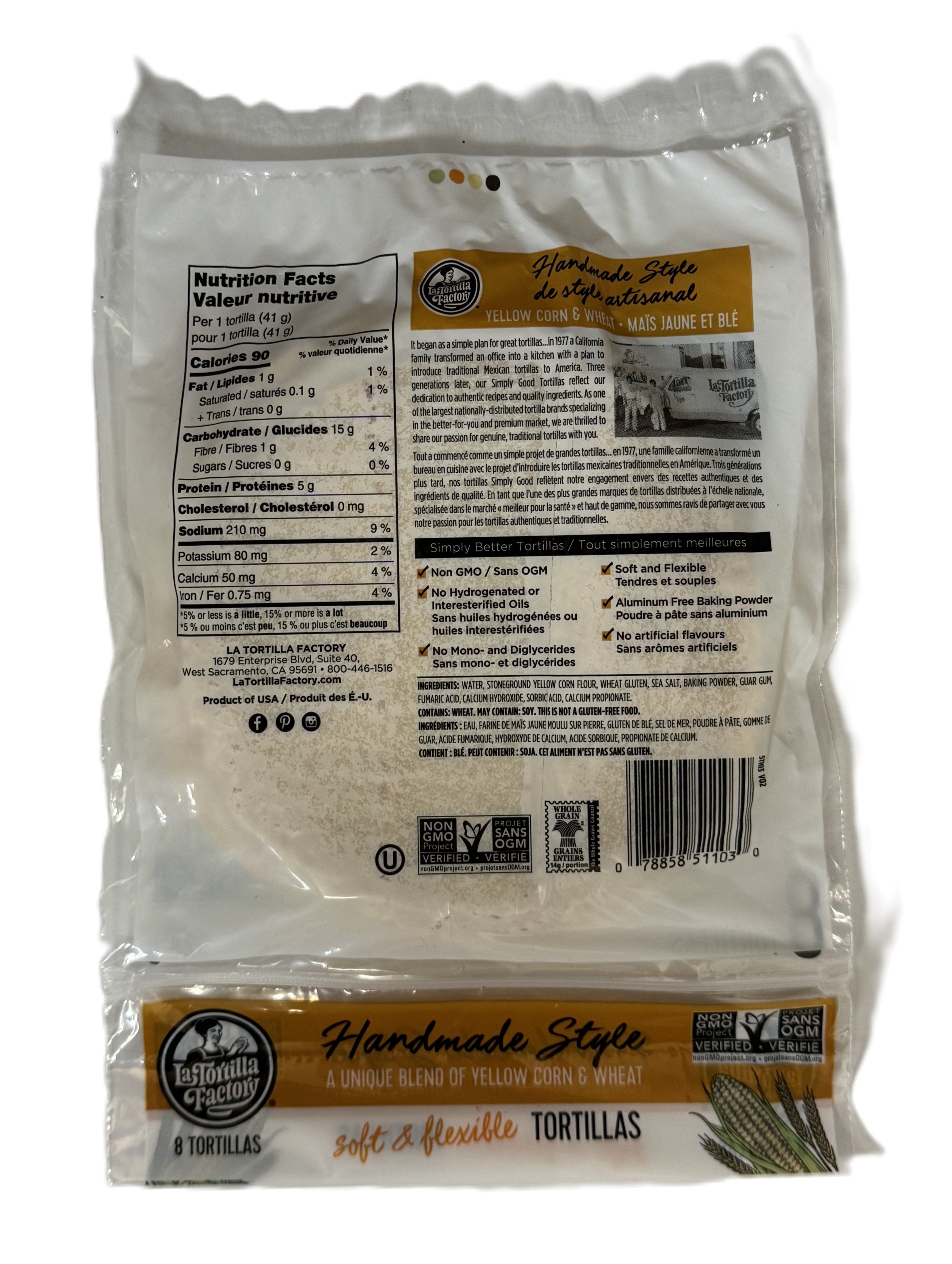 La Tortilla Factory Yellow Corn Tortillas