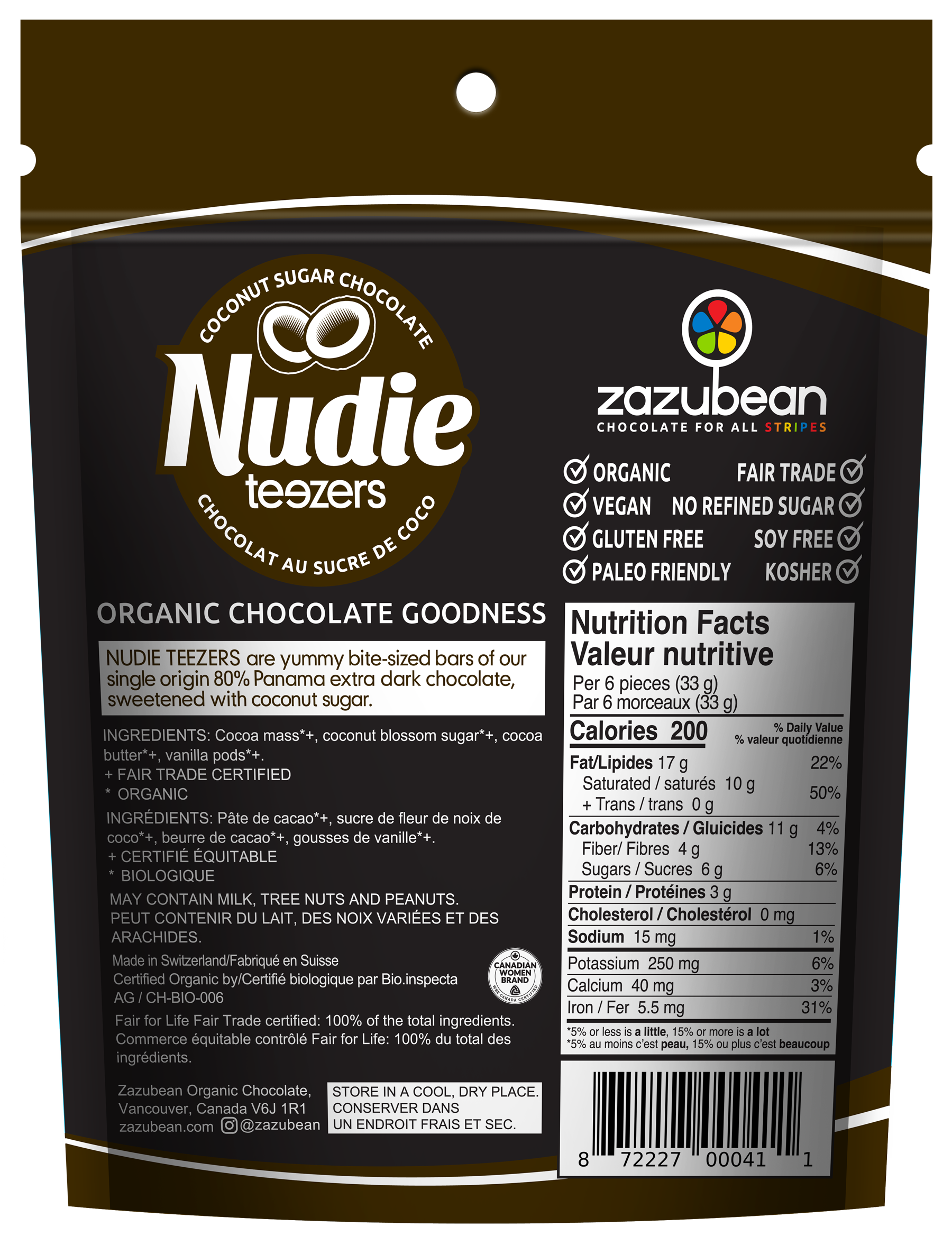 Zazubean Organic Nudie Teezers