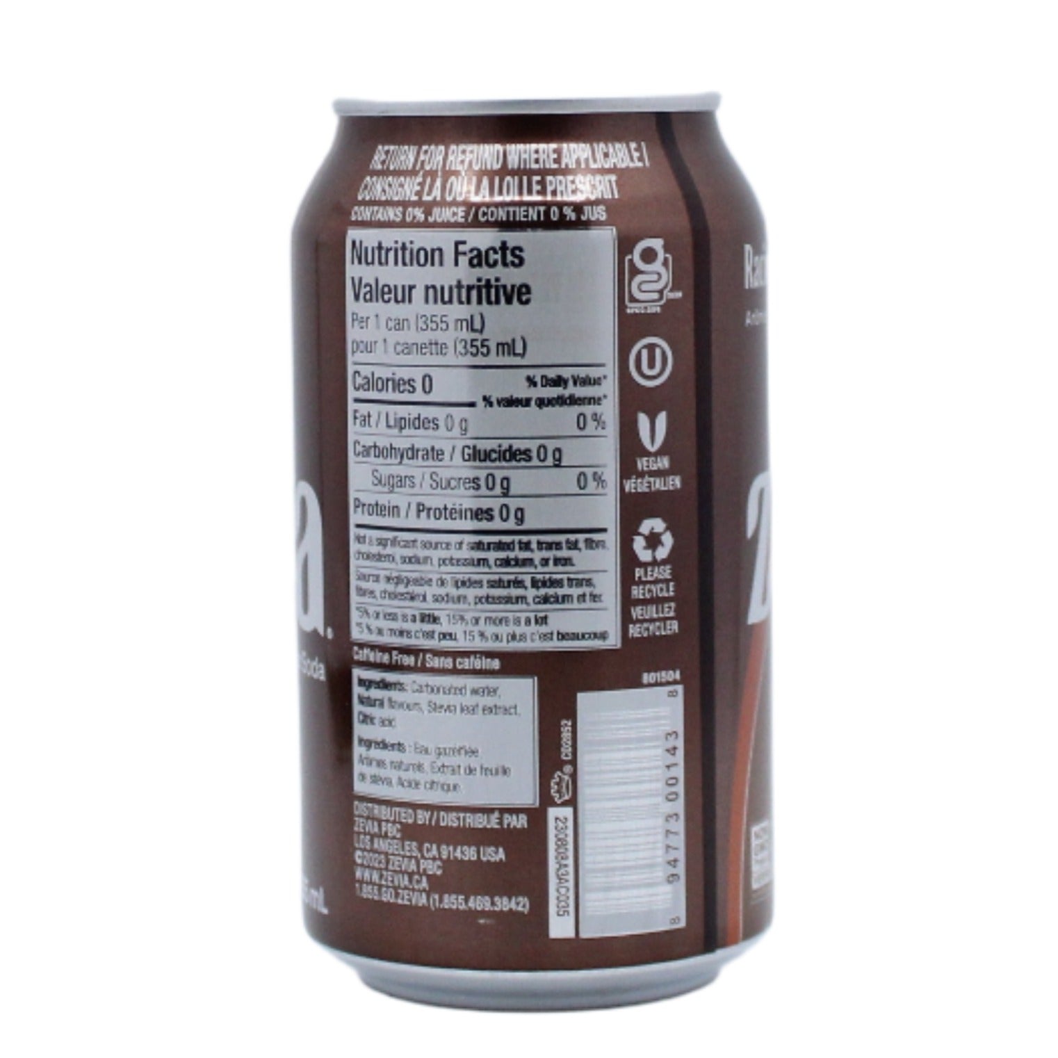 Zevia Root Beer Stevia Beverage