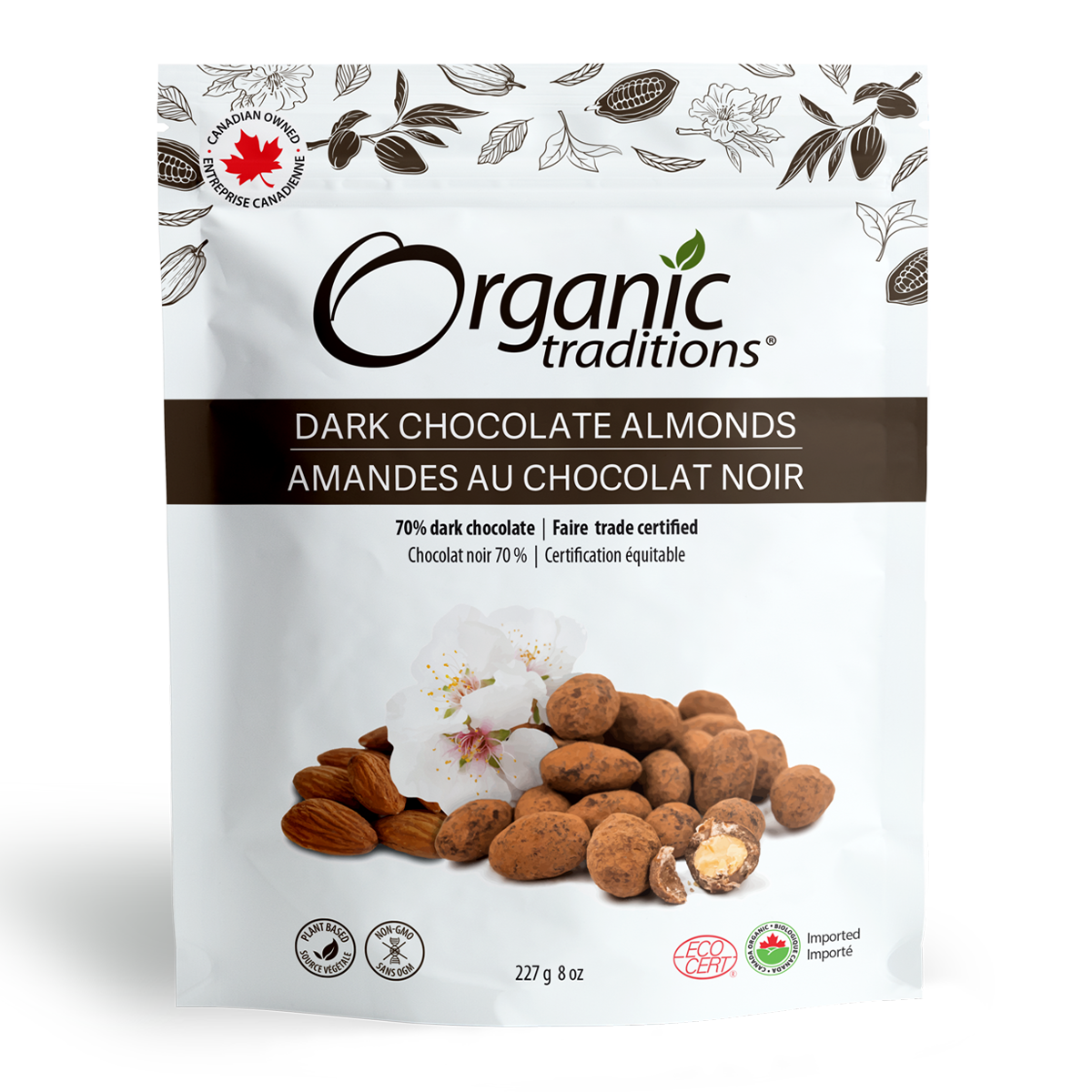 Organic Dark Chocolate Covered Almonds