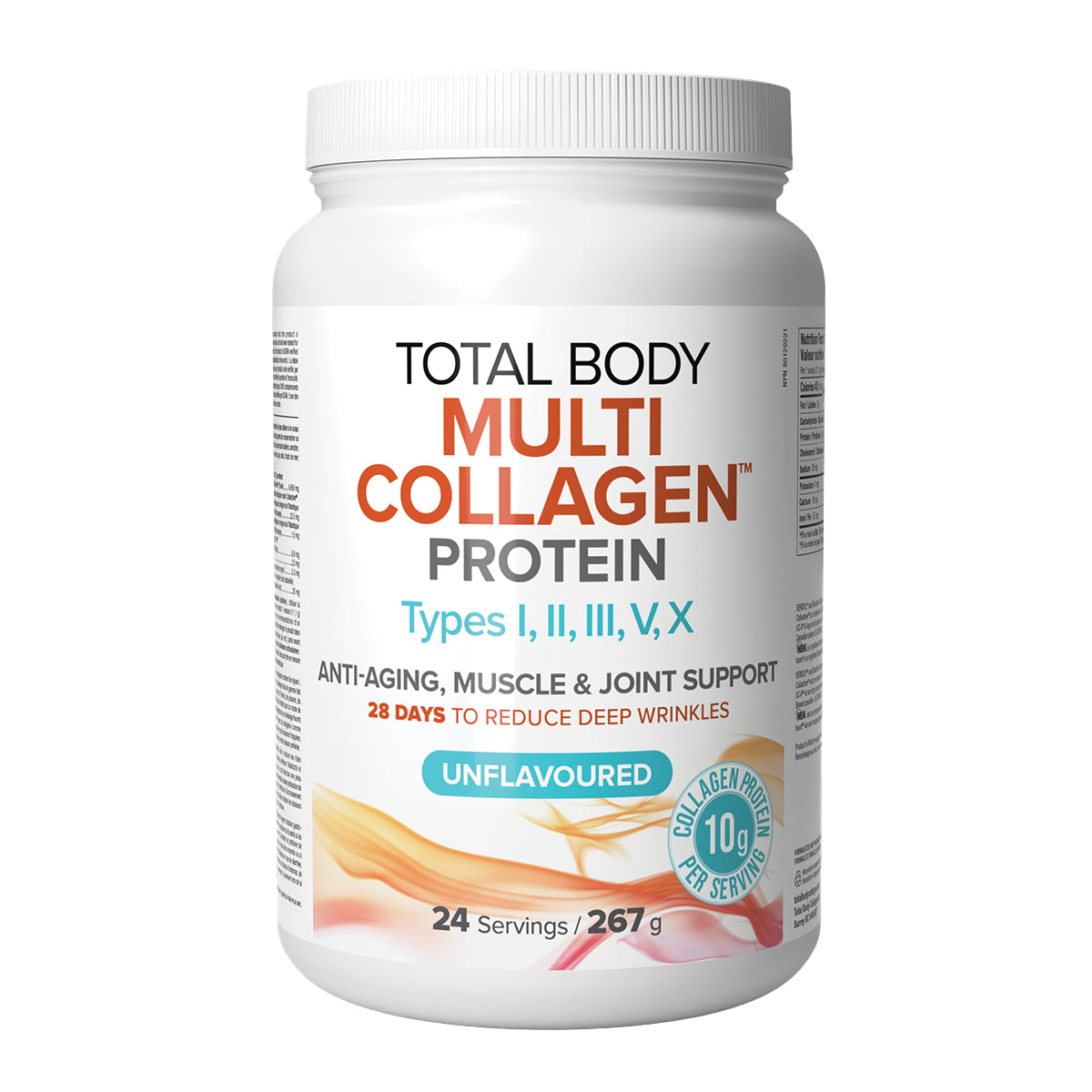 Natural Factors Mutli Collagen Protein Types I,II,II,V,X