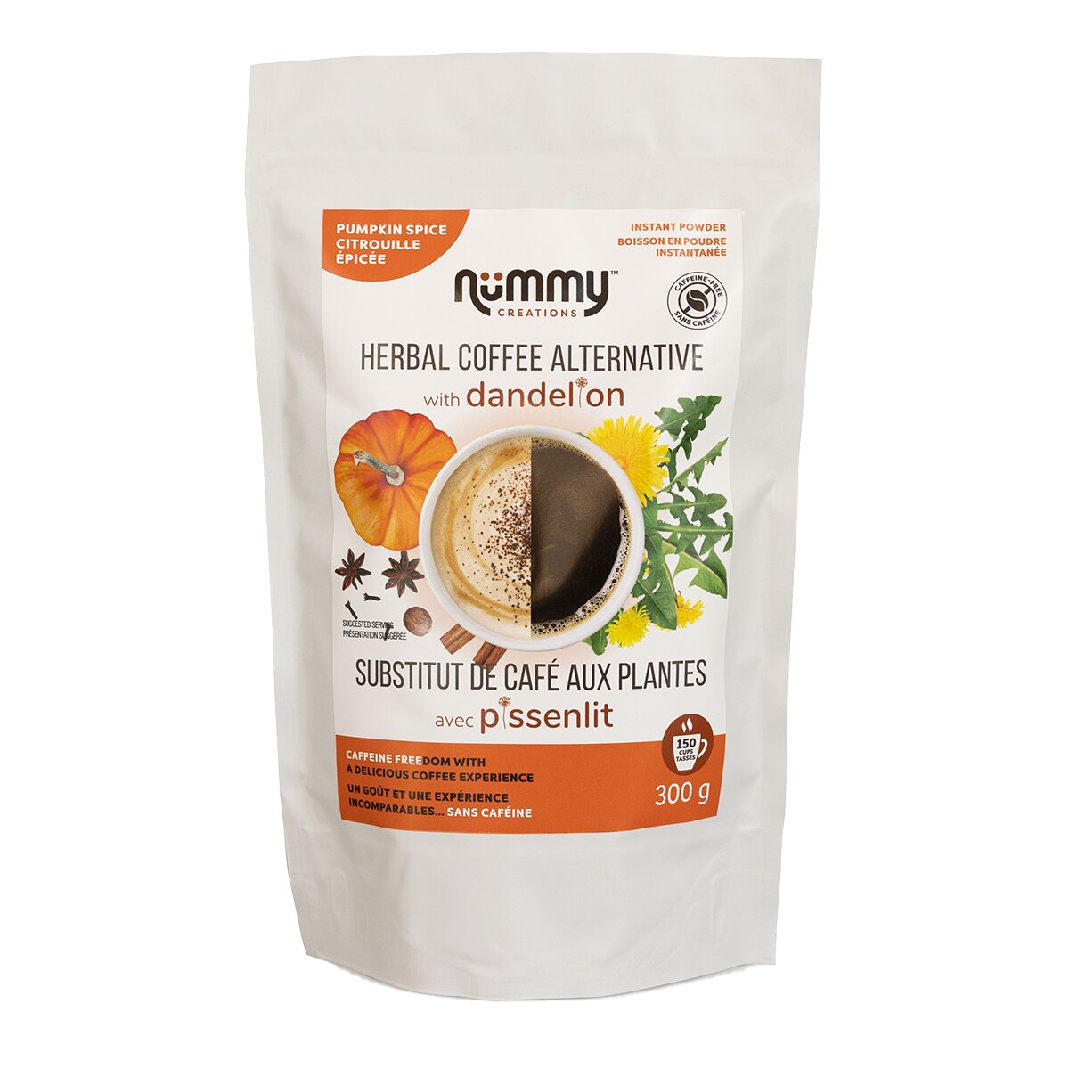 Nummy Creations Pumpkin Spice Herbal Coffee Alternative
