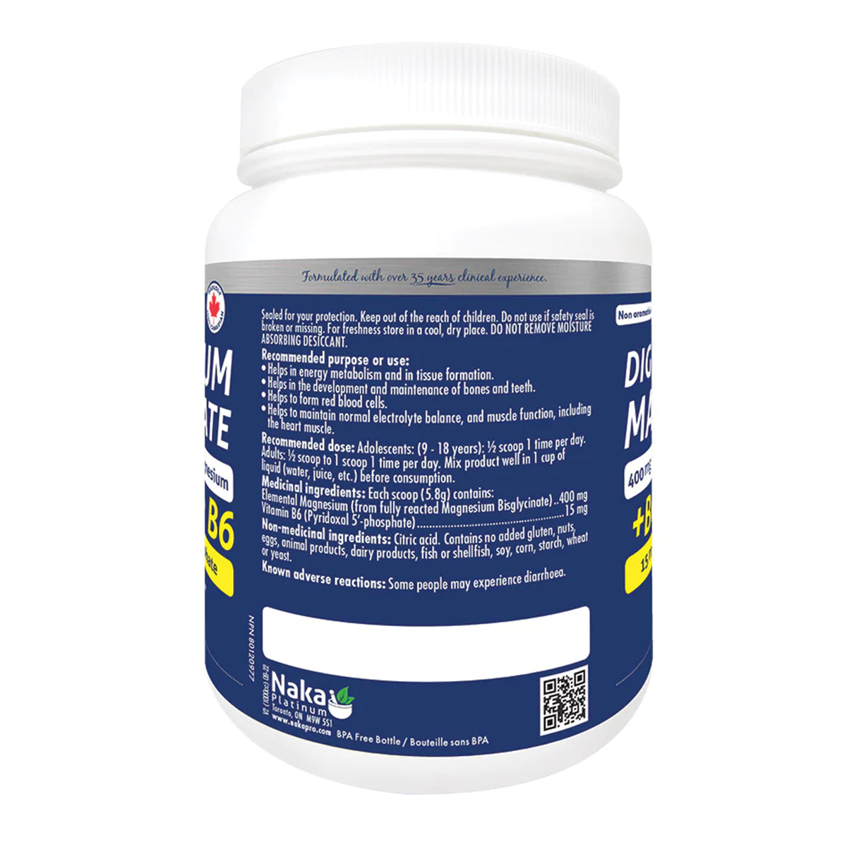 Magnesium Bisglycinate + Vitamin B6