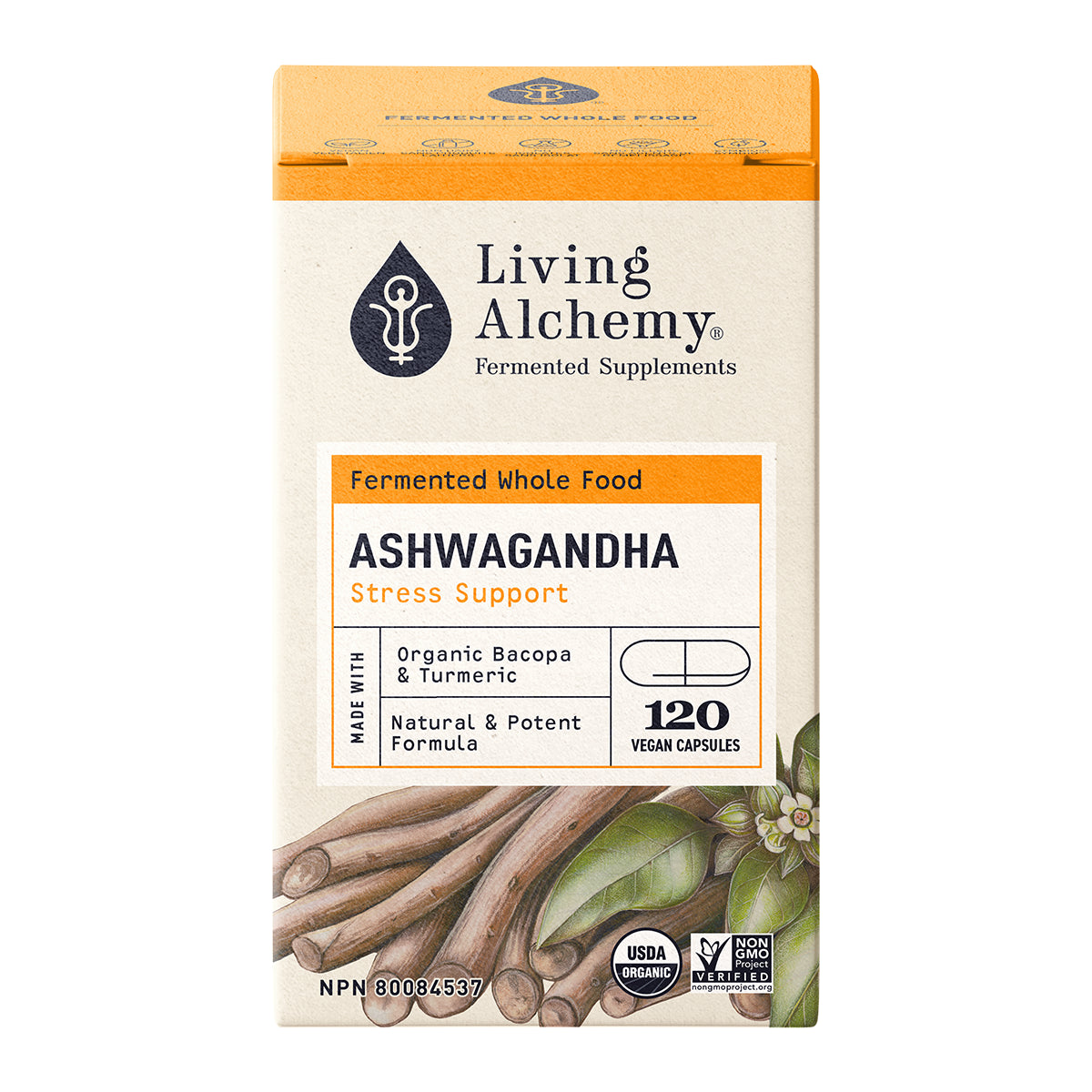 Living Alchemy Fermented Whole Food Ashwagandha Stress Support