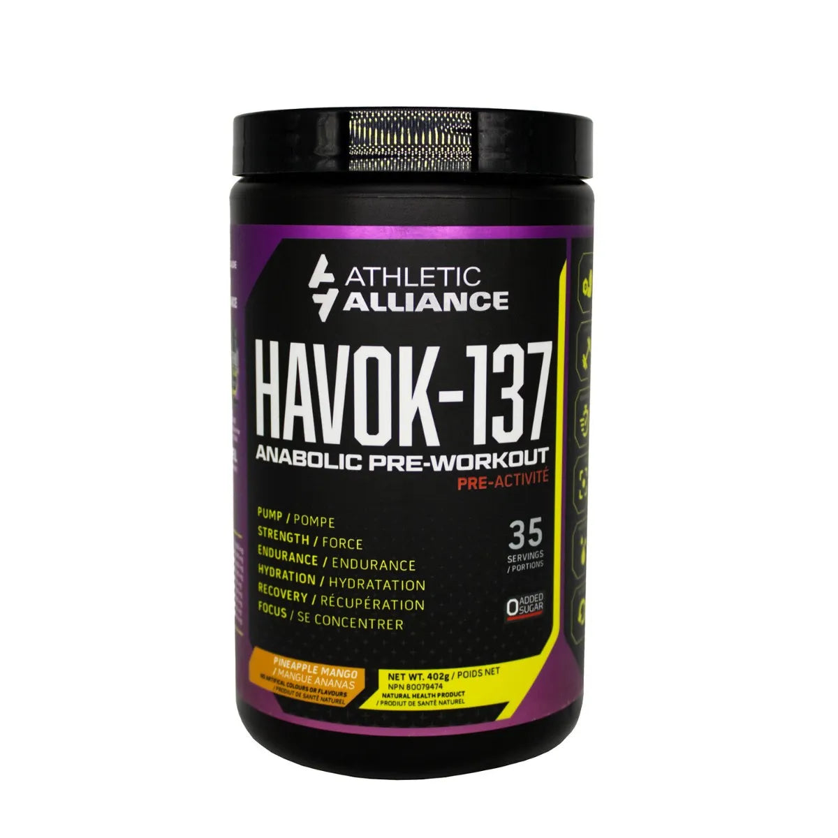 Athletic Alliance Pineapple Mango Havok-137 Pre-Workout