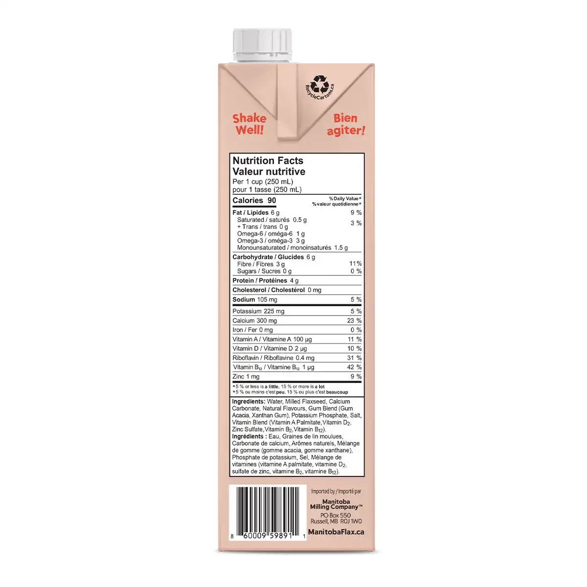 Manitoba Flax Original Flax Beverage