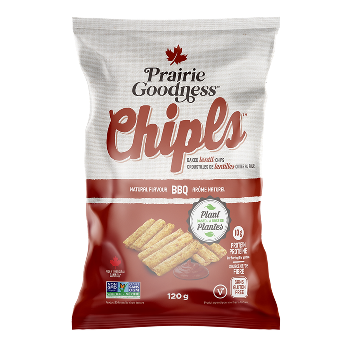 Prairie Goodness Vegan Gluten-Free BBQ Baked Lentil Chipls