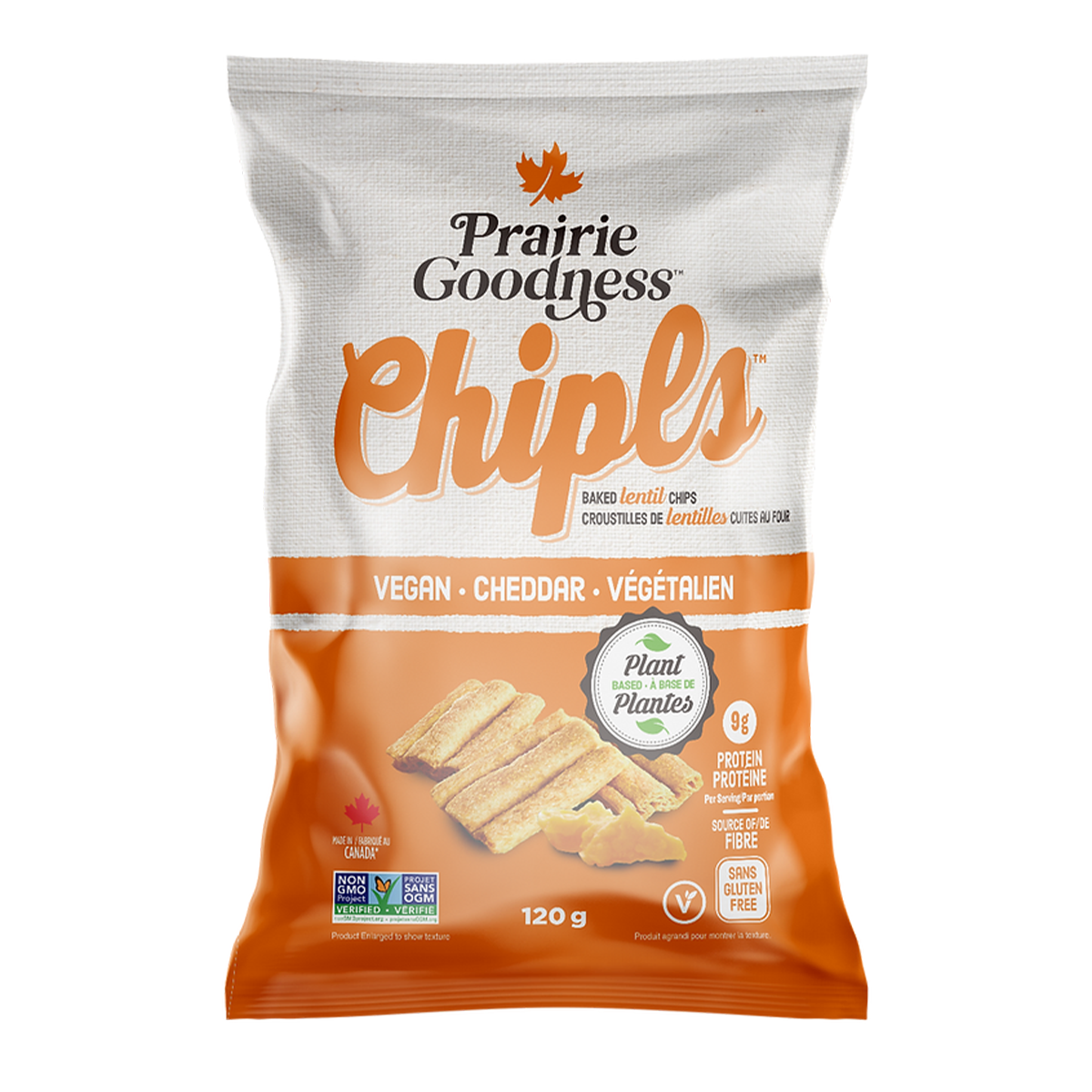 Prairie Goodness Vegan Gluten-Free Cheddar Baked Lentil Chipls