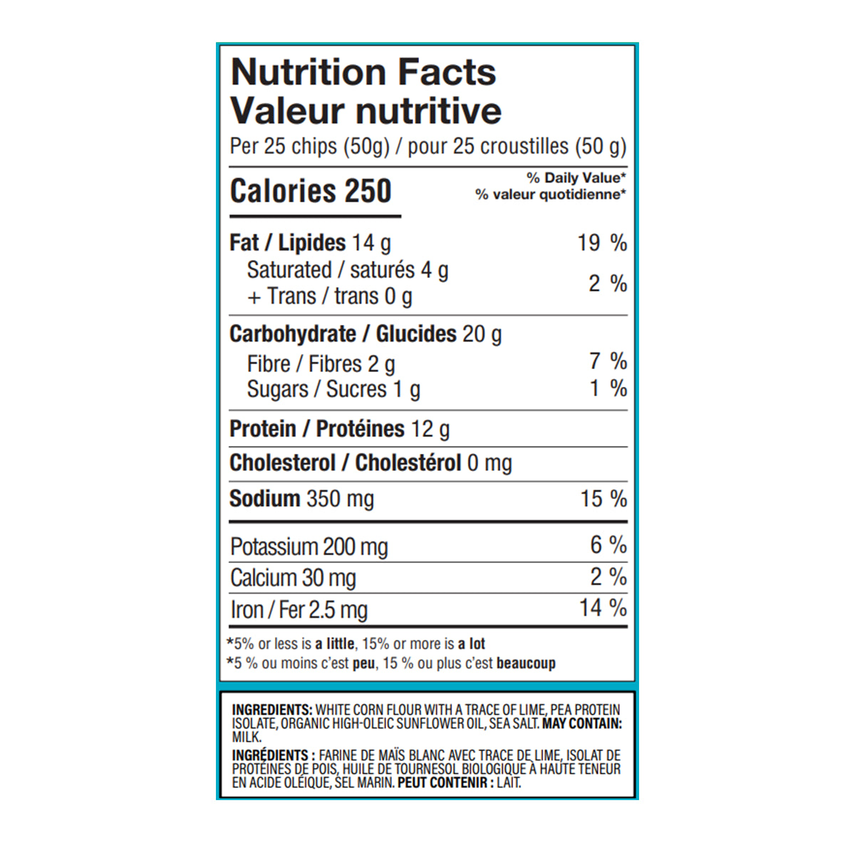 Gluten-Free Plant-Based Sea Salt Tortilla Protein Chips