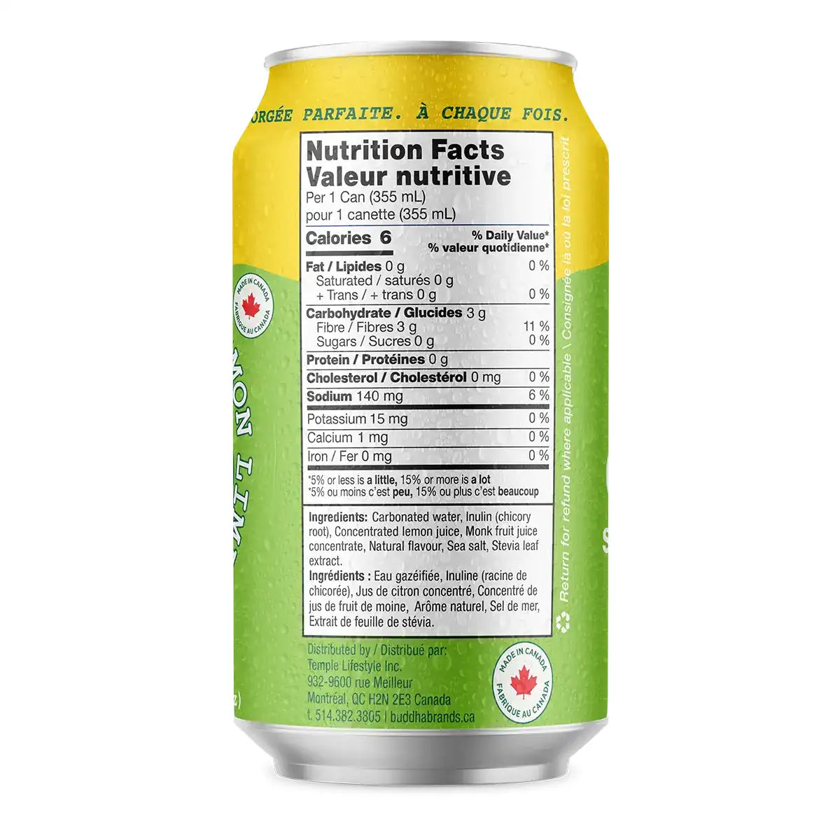 Thirsty Buddha Lemon Lime Soda