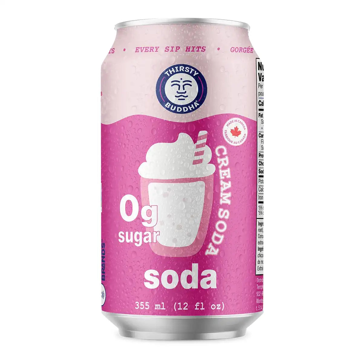 Thirsty Buddha Zero Sugar Cream Soda