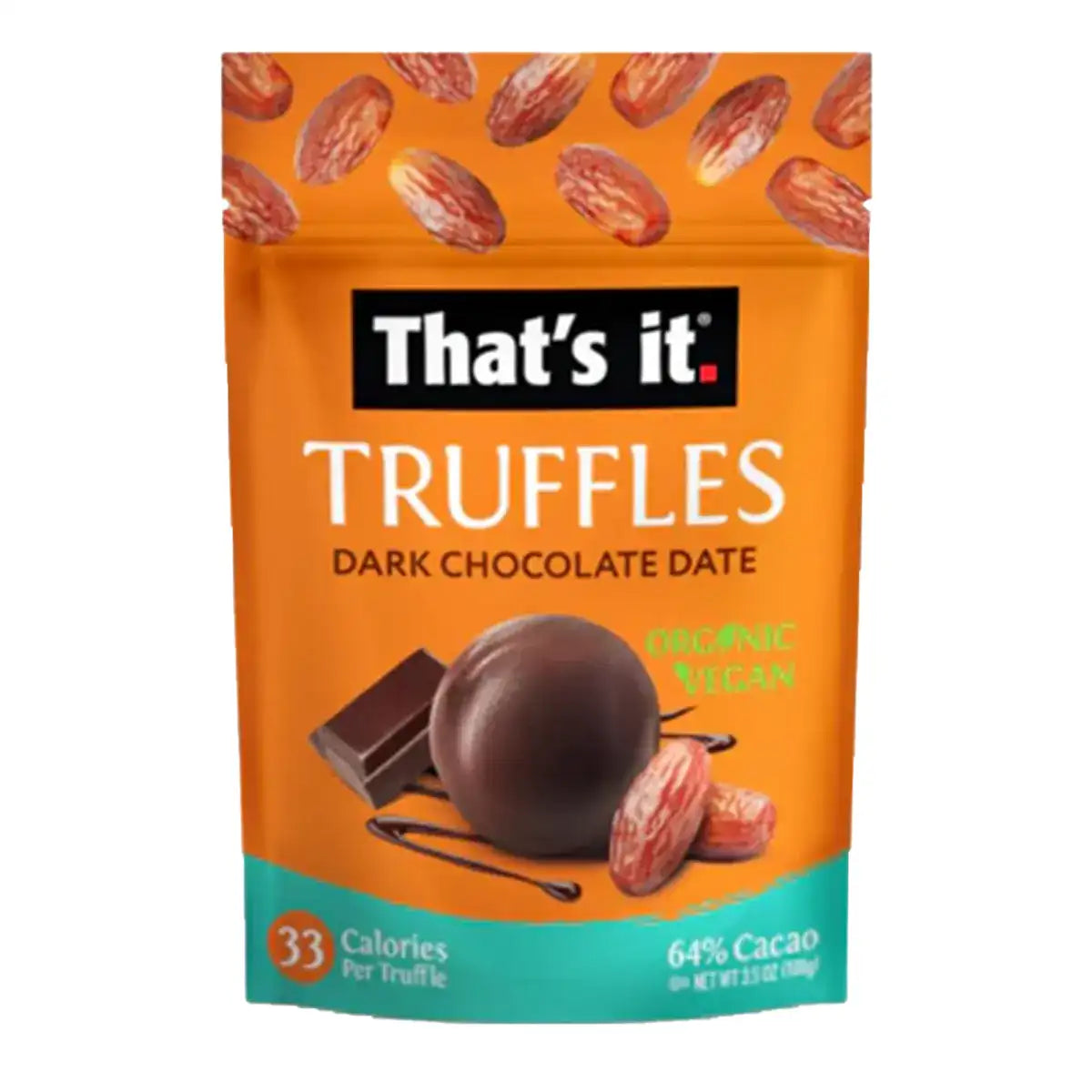 That's it. Organic Vegan Dark Chocolate Date Truffles