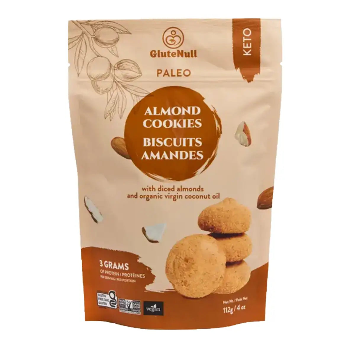 Glutenull Bakery Keto Light Almond Cookies