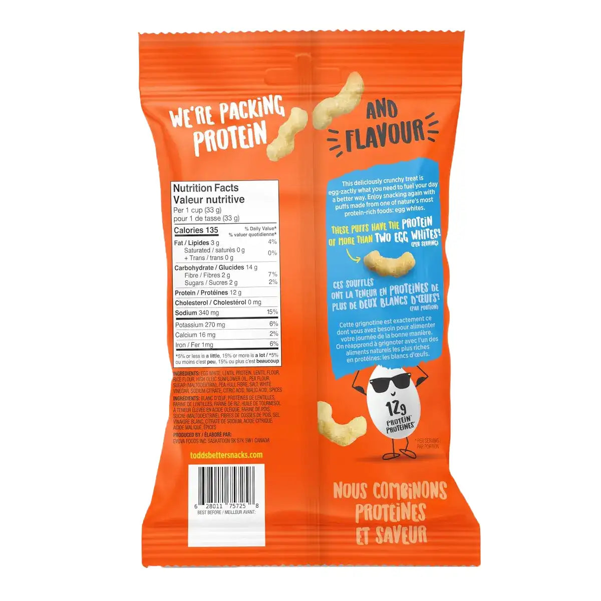 Todd's Sea Salt & Vinegar Egg-Cellent Protein Puffs