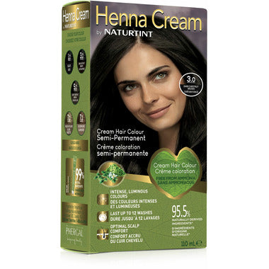 Naturtint Dark Chestnut Brown 3.0 Semi-Permanent Henna Cream