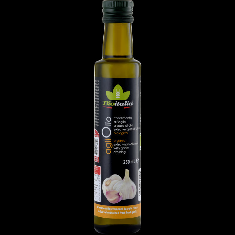 Bioitalia Organic Extra Virgin Olive Oil with Garlic