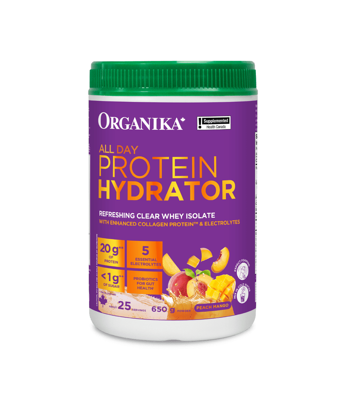 Organika Peach Mango All Day Protein Hydrator