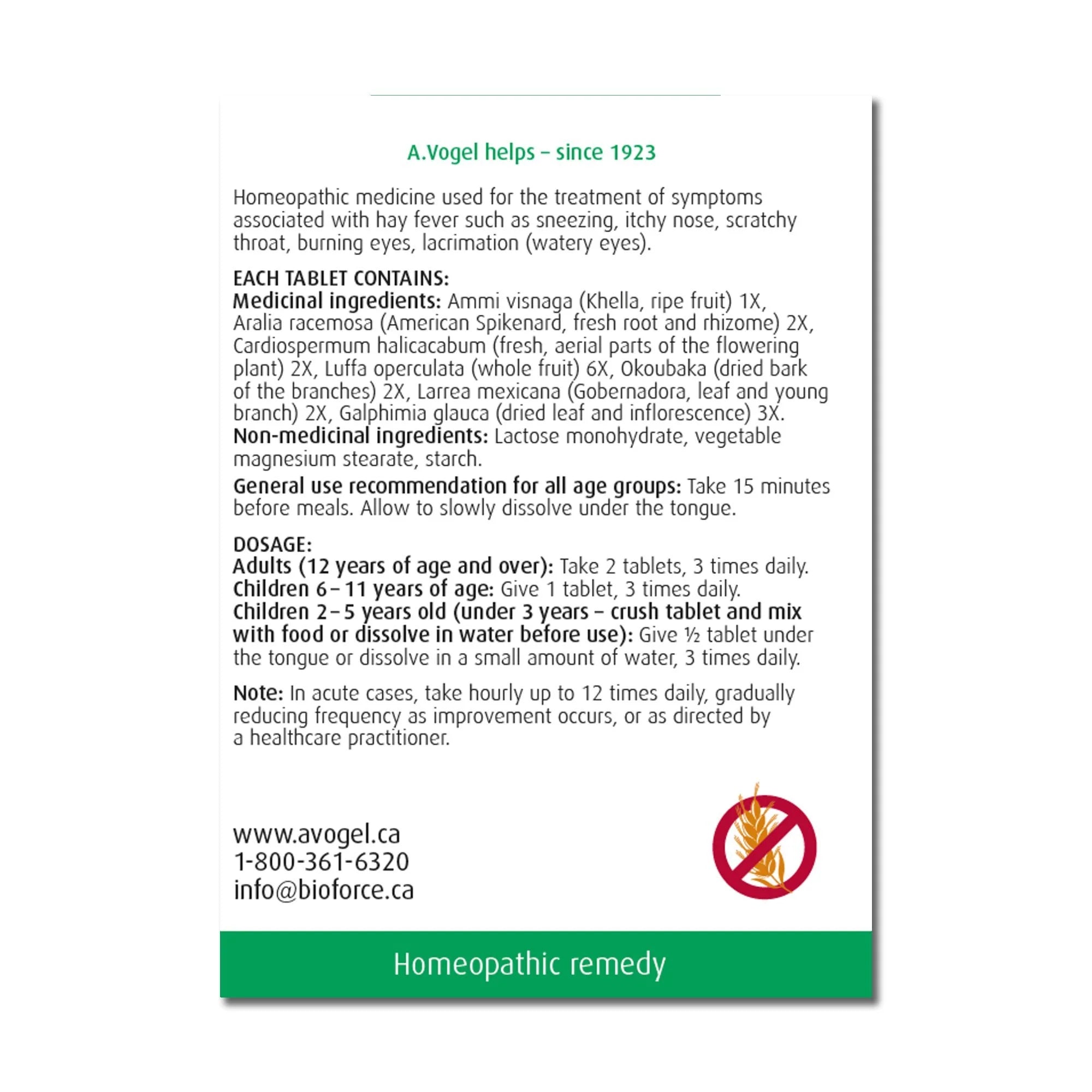 A. Vogel Allergy Relief Junior