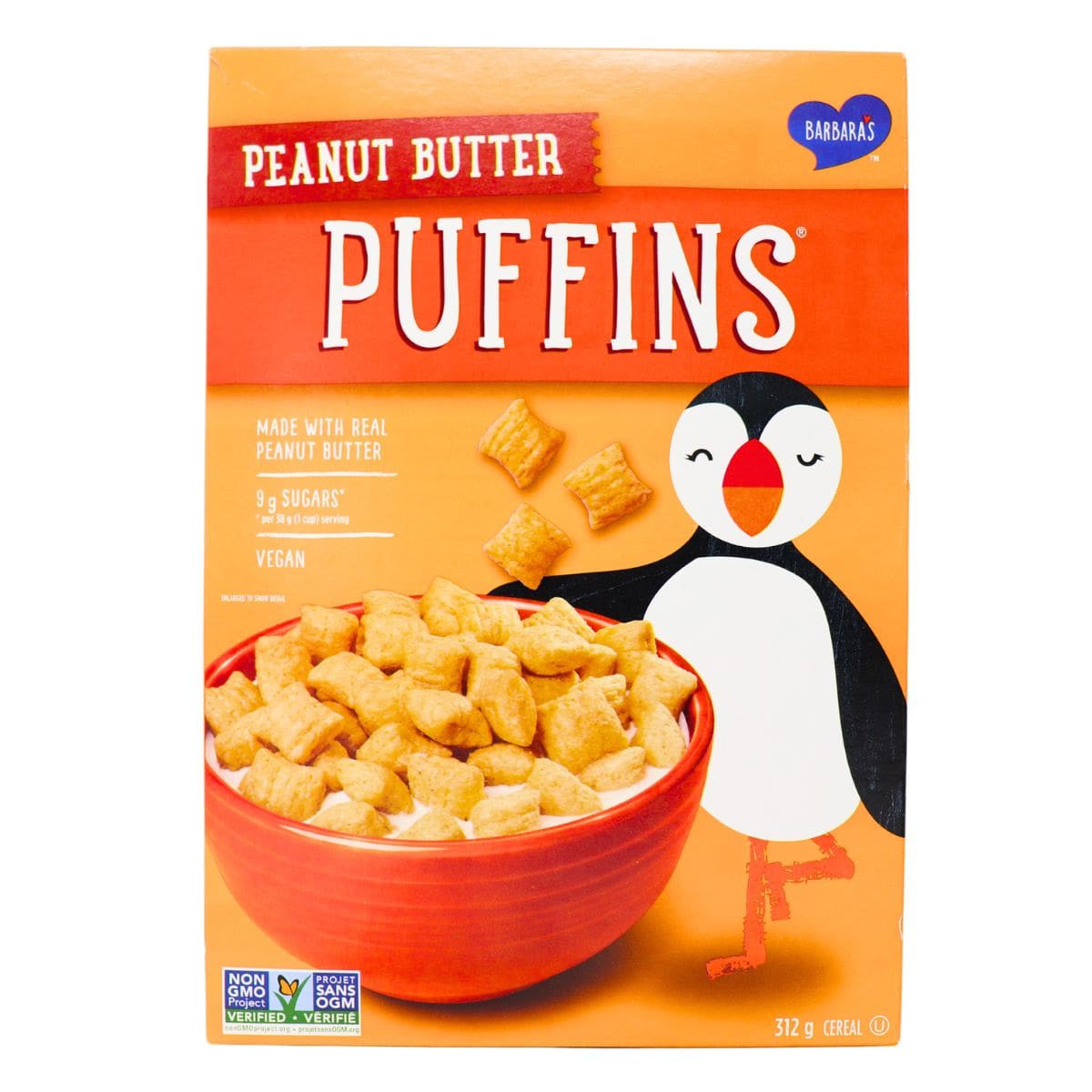 Barbara's Bakery Peanut Butter Puffins Cereal
