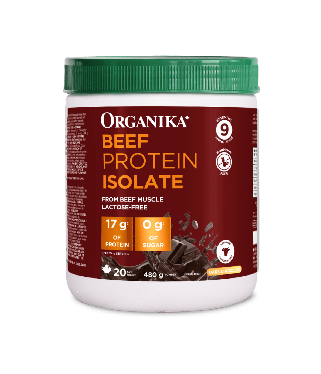 Organika Beef Protein Isolate- Dark Chocolate