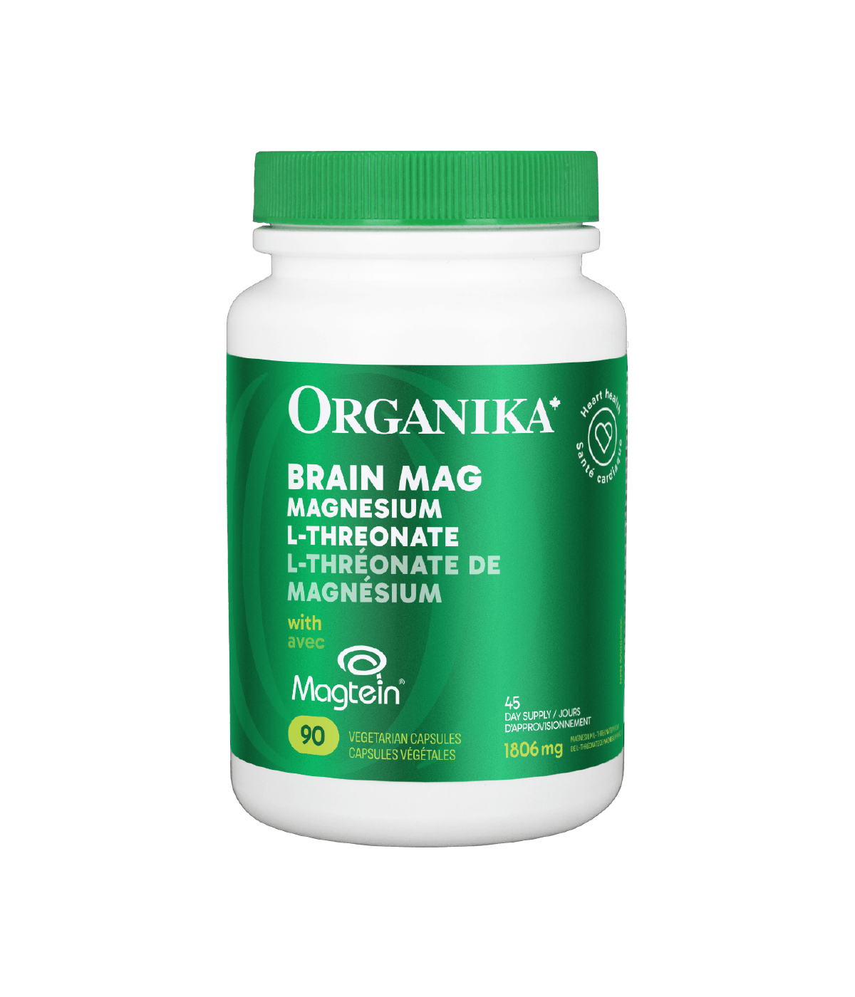 Magtein Magnesium L-Threonate with Vitamins C & D3	Organika