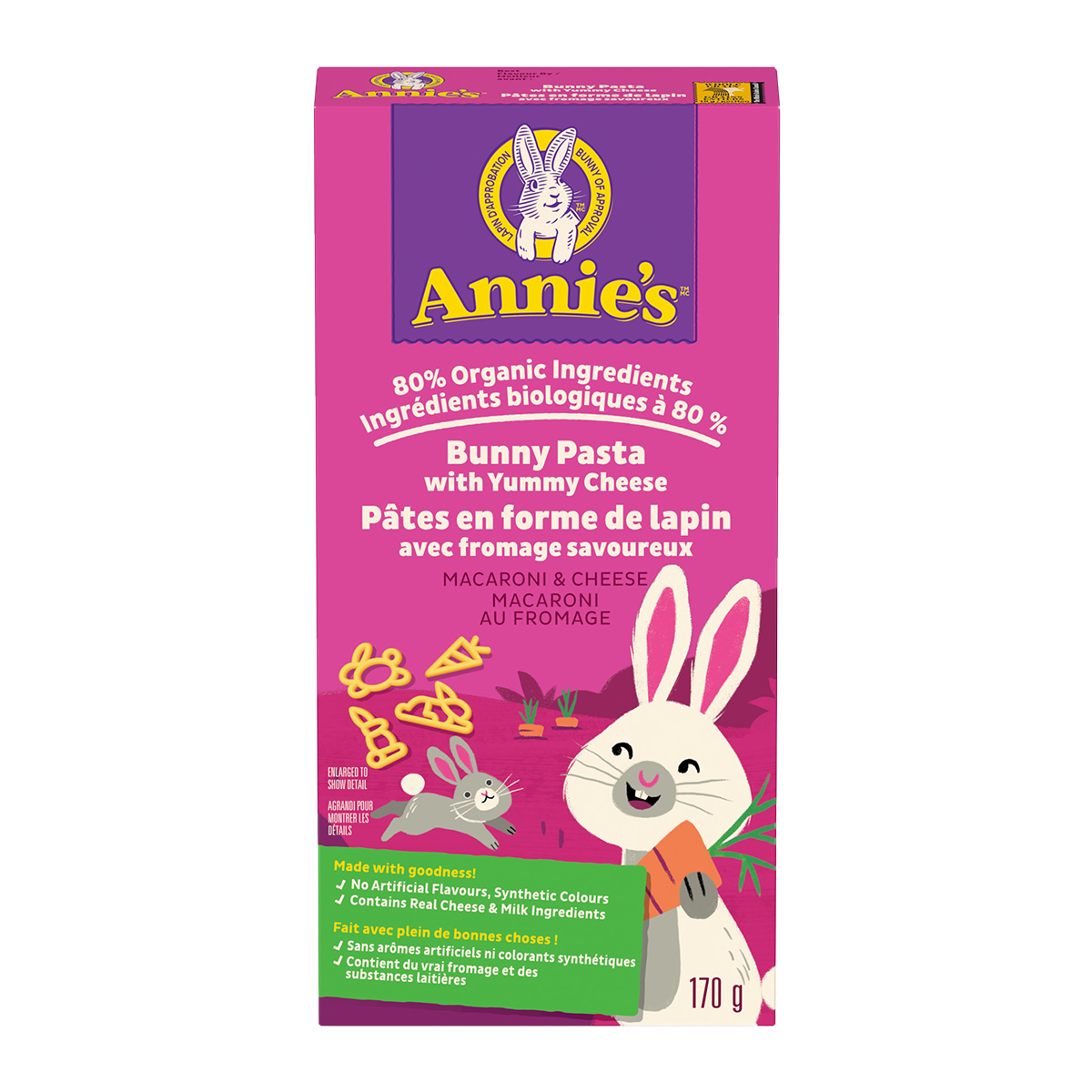 Annie's Homegrown Bunny Pasta With Yummy Cheese