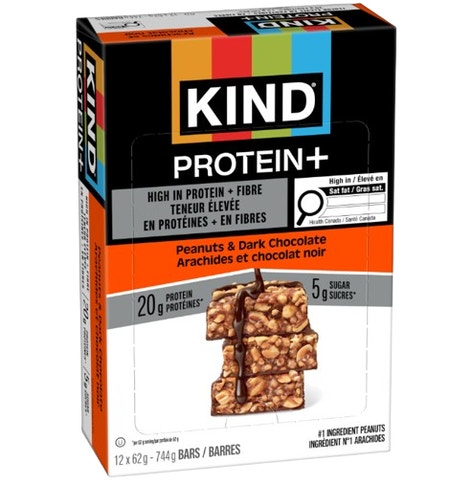 Kind Peanuts & Dark Chocolate Protein + Bar Four Pack