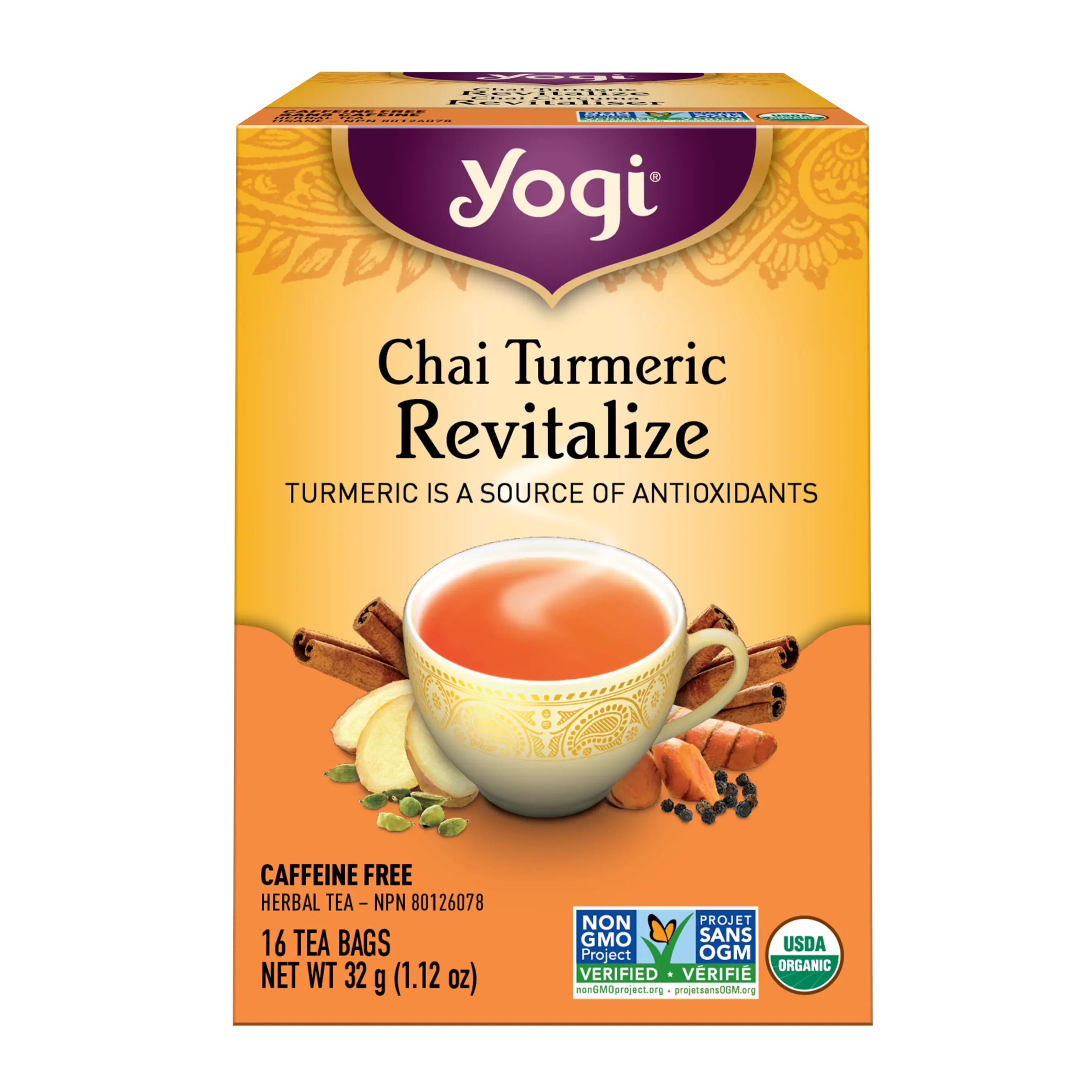 Yogi Tea Chai Turmeric Revitalize Tea