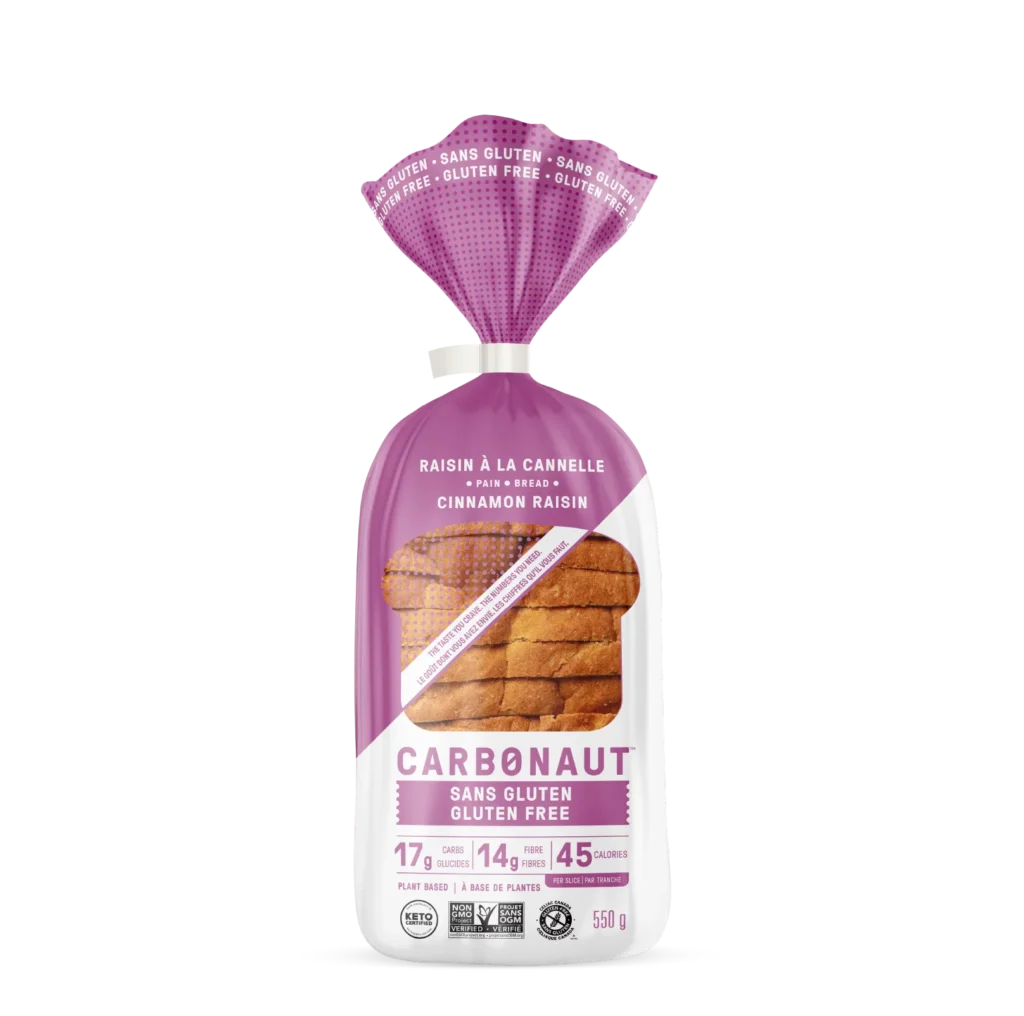 Carbonaut Gluten Free Cinnamon Raisin Bread