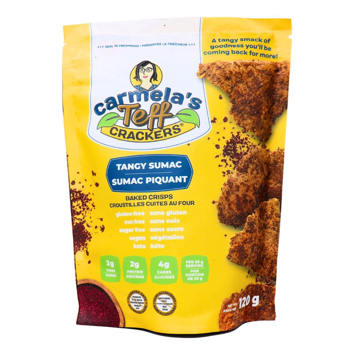 Carmela's Kitchen Tangy Sumac Baked Crisps