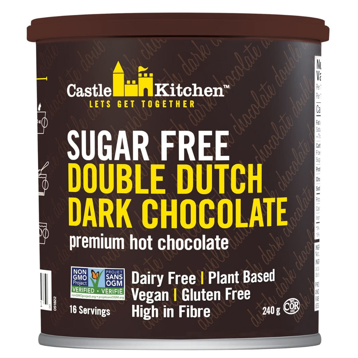 Castle Kitchen Sugar Free Double Dutch Dark Hot Chocolate