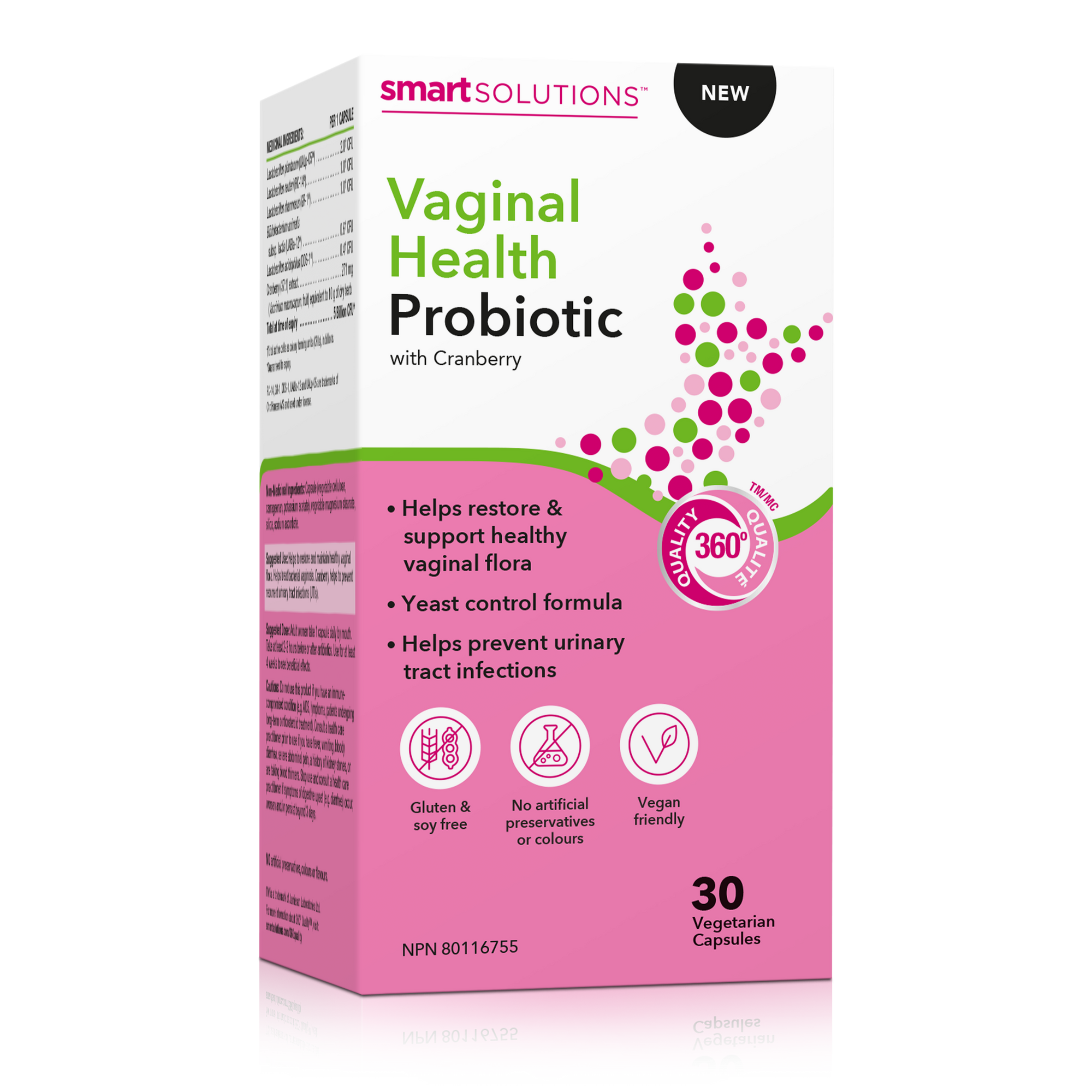 Shelf-Stable Vaginal Health Probiotic With Cranberry
