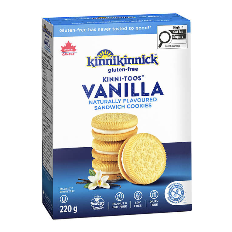 Kinnikinnick Gluten Free Vanilla Sandwich Cookies