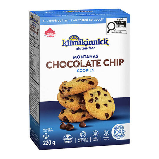 Kinnikinnick Gluten Free Montanas Chocolate Chip Cookies