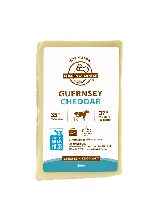 EBY Manor Guernsey Cheddar Cheese 35% M.F