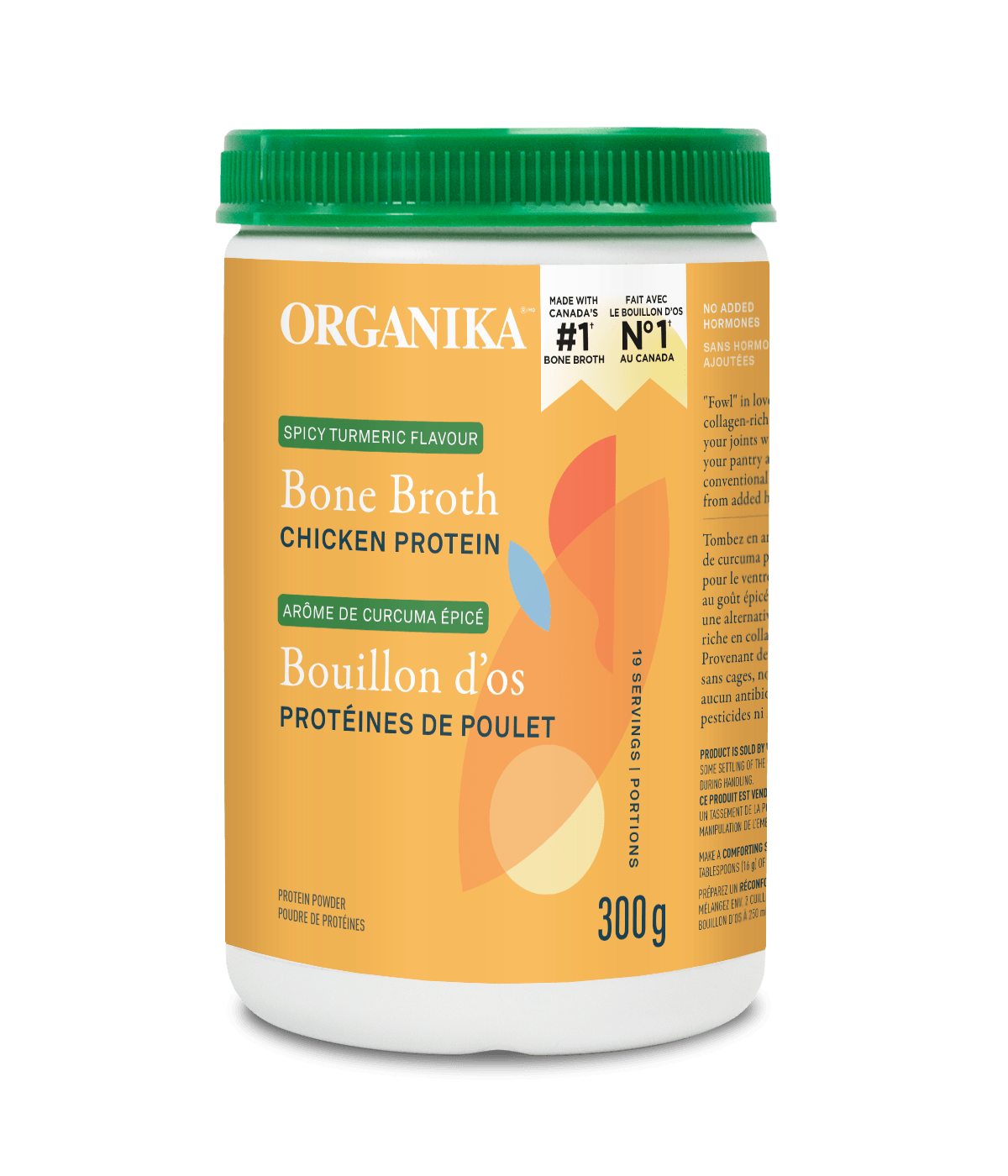 Organika Turmeric Chicken Bone Broth Powder