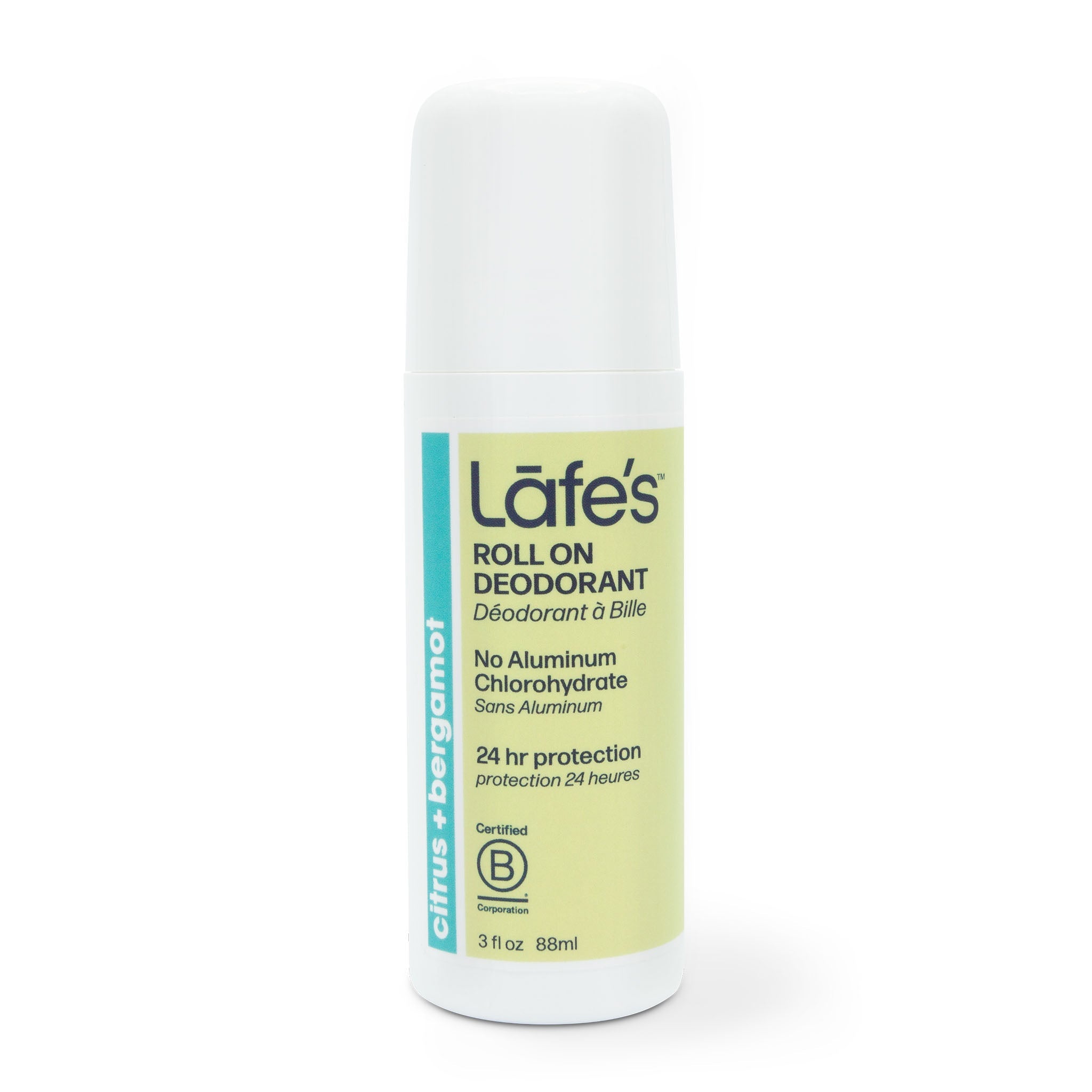 Lafe's Body Care Citrus + Bergamot Roll On Deodorant