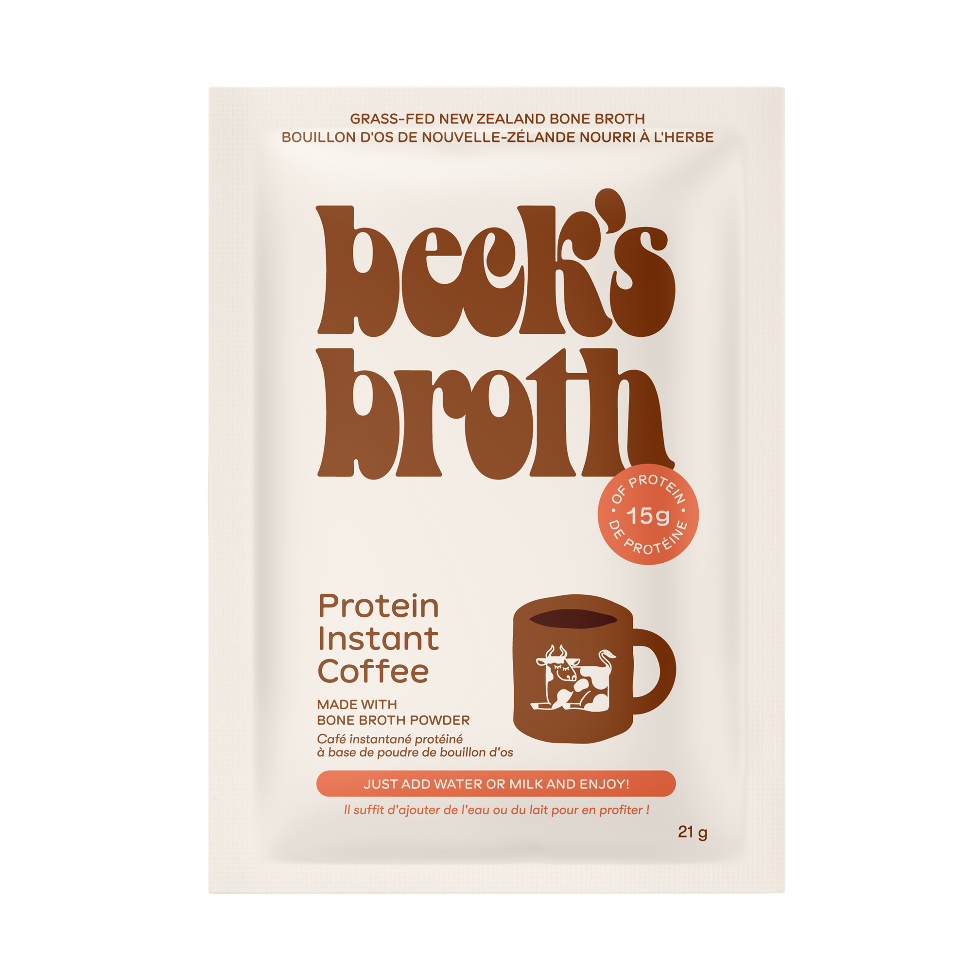 Protein Instant Coffee with Grass-Fed New Zealand Bone Broth