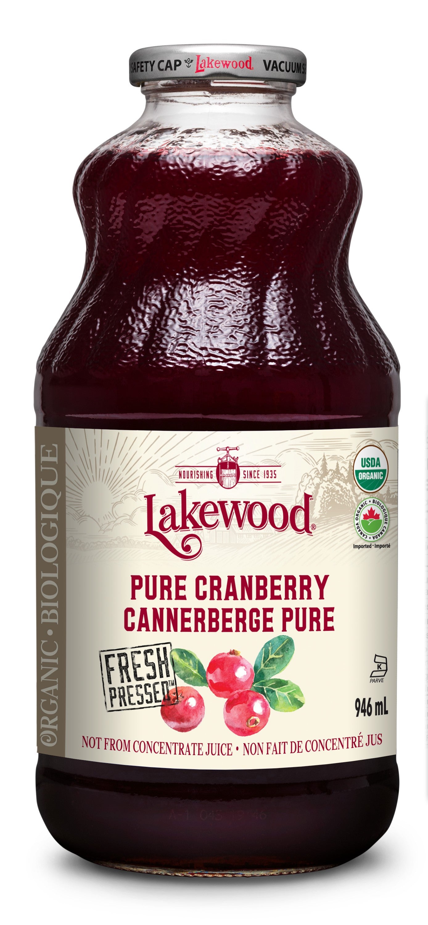 Lakewood Organic Pure Cranberry Juice