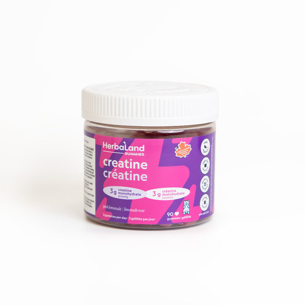 Herbaland Pink Lemonade Creatine Monohydrate Gummies