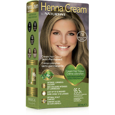 Naturtint Hazelnut Blonde 7.0 Semi-Permanent Henna Cream