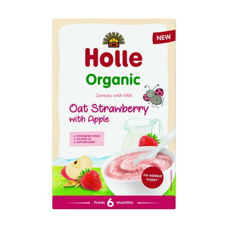 Holle Org Oat Straw. W/ App. Milk Cereal 6 Months+