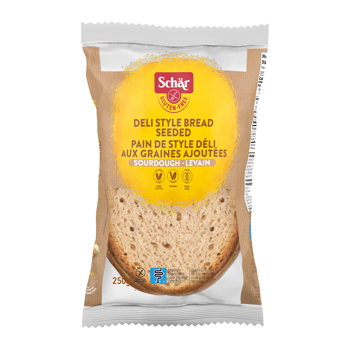 Schar Gluten Free Deli Style Seeded Bread
