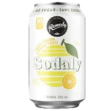 Remedy Kombucha Yuzu Lemon Sodaly Four Pack