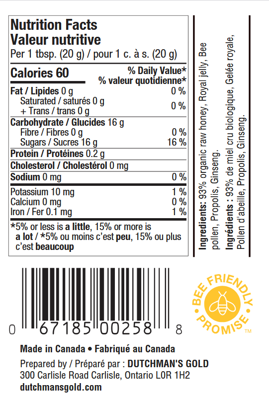 Dutchman's Gold Total Hive Raw Honey