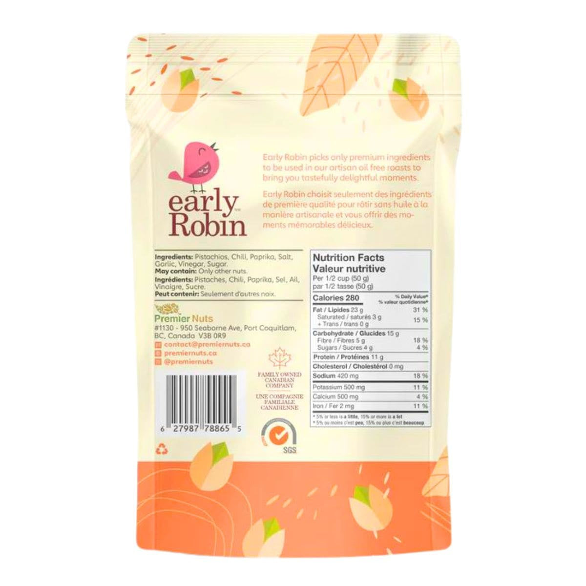 Early Robin Sweet & Chili Pistachios