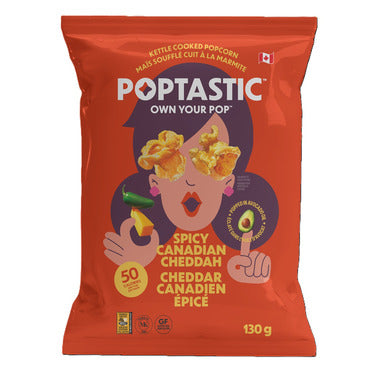 Poptastic Spicy Canadian Cheddar Popcorn