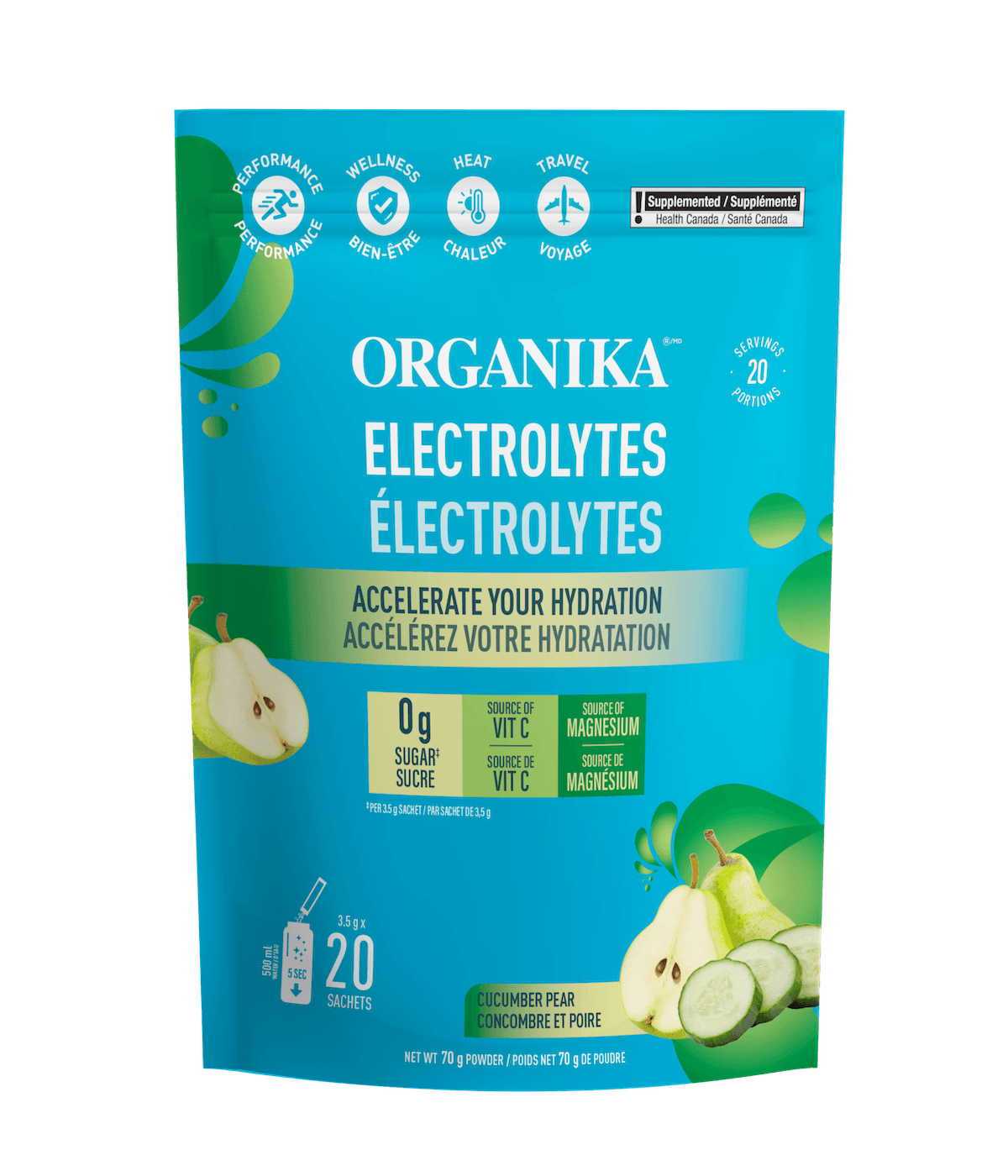 Organika Cucumber Pear Electrolytes