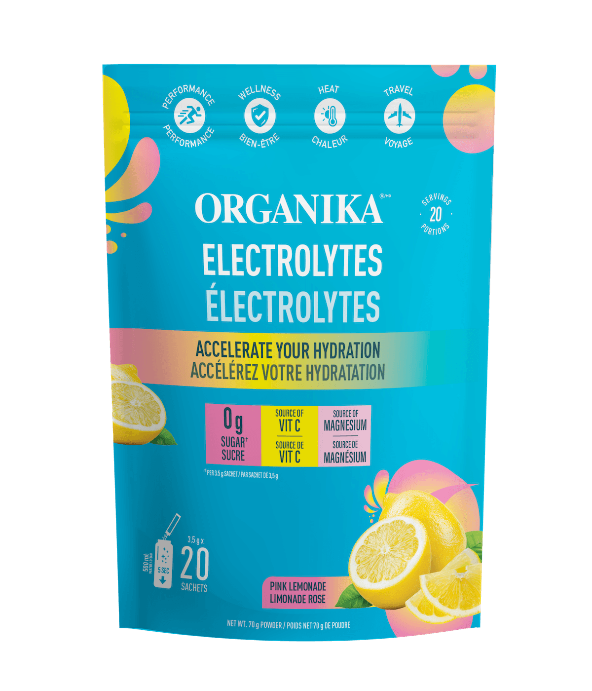 Organika Pink Lemonade Electrolytes