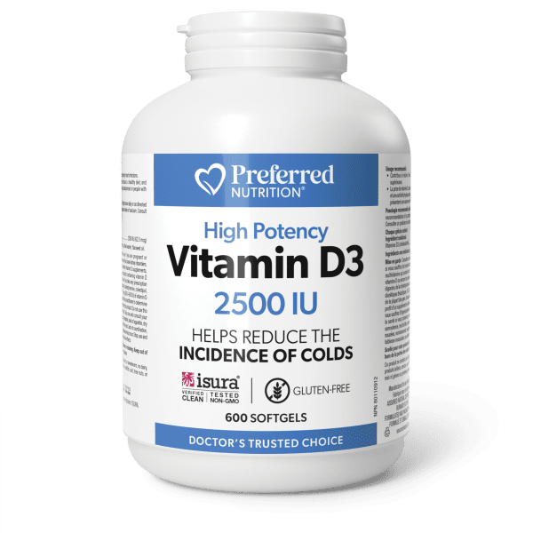 Preferred Nutrition Vitamin D3 2500IU